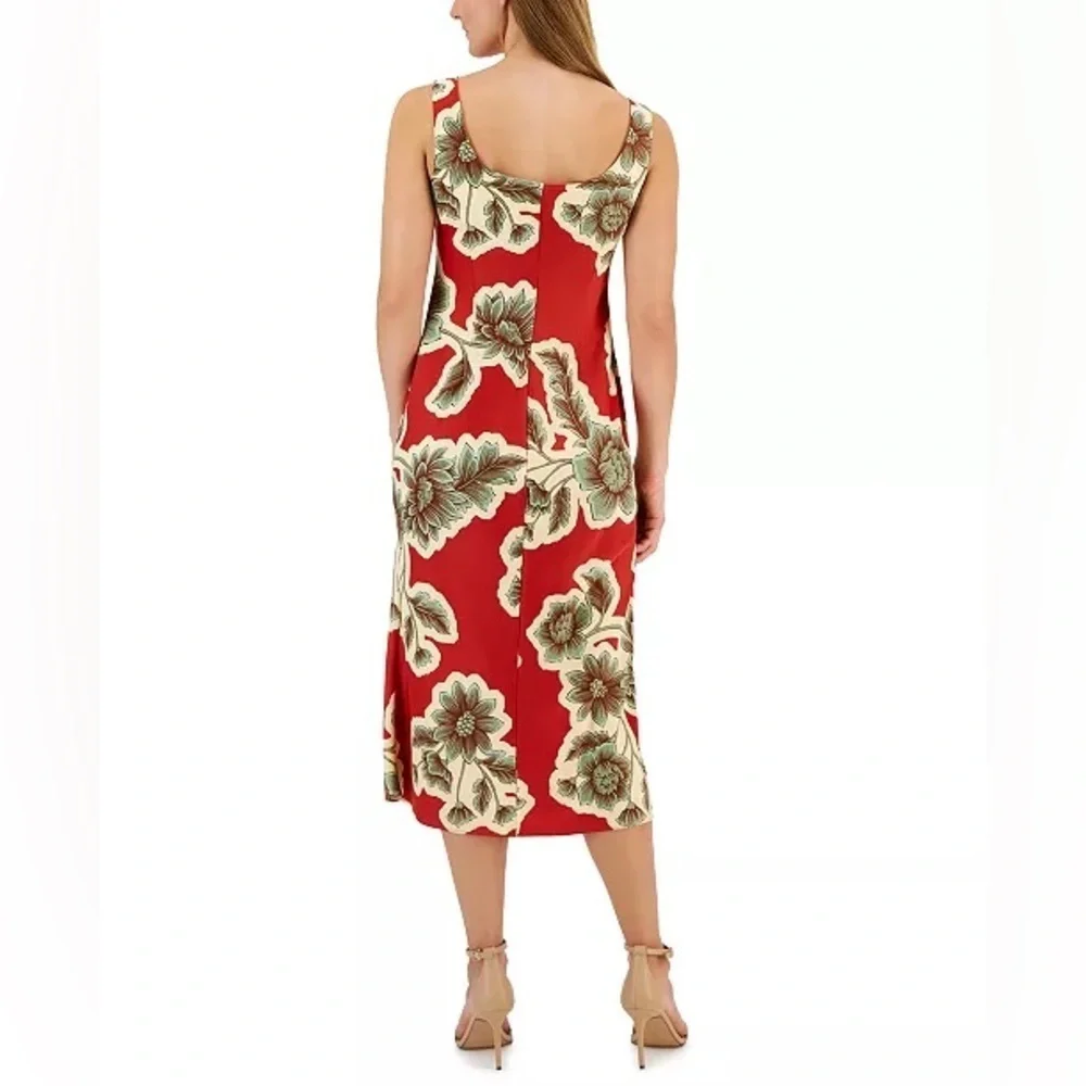 Anne Klein Women’s Scoop Neck Sleeveless Midi Dress- Size 8 - Picture 2 of 13